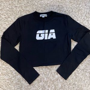 Iamgia cropped long sleeve tee